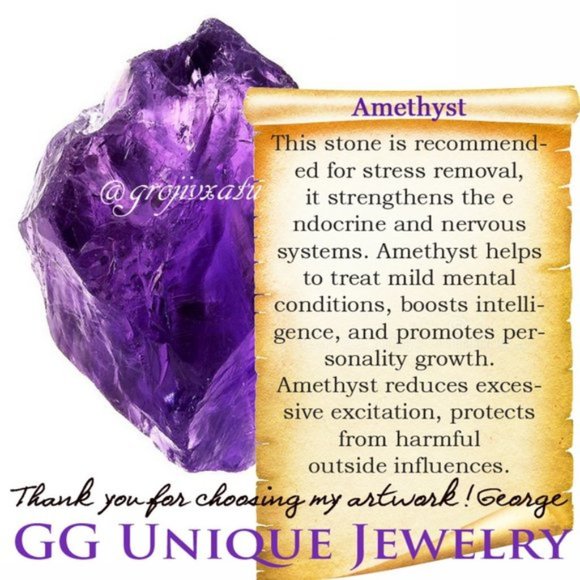 Solid Sterling Silver 925 Ring Amethyst Gemstone Tourmaline Rose Quartz - Picture 10 of 11